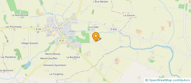 localisation de l'entreprise EARL DE LA BIGOTTIERE à MANTILLY