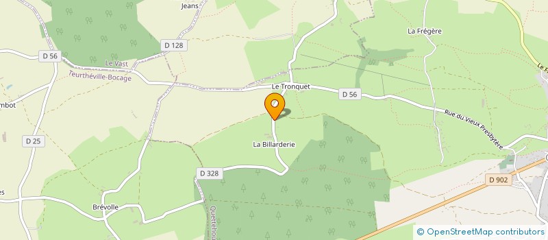 localisation de l'entreprise EARL DE LA BILLARDERIE à QUETTEHOU