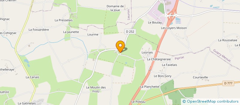 localisation de l'entreprise EARL DE LA BLONDE  BRUC-SUR-AFF