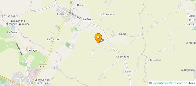 localisation de l'entreprise EARL DE LA BLUTERIE à PERCHE-EN-NOCE