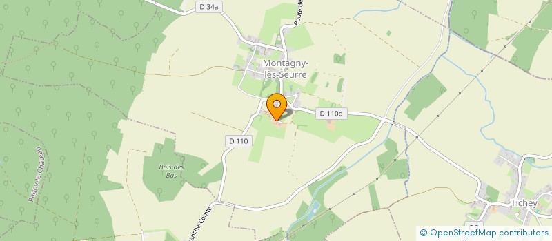 localisation de l'entreprise EARL DE LA BOHEME  MONTAGNY-LES-SEURRE