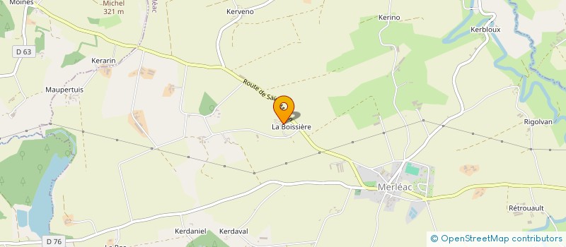 localisation de l'entreprise EARL DE LA BOISSIERE à ALLINEUC