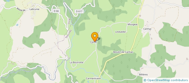 localisation de l'entreprise EARL DE LA BONHERBE à MARCOLES