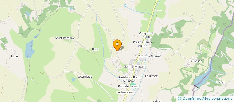 localisation de l'entreprise EARL DE LA BORDERIE à SAINT-MAURIN