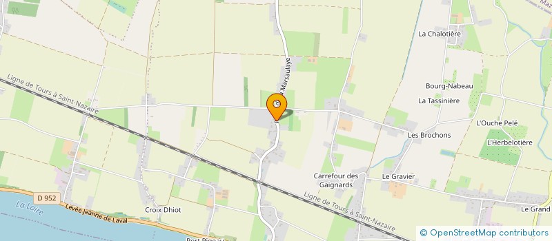 localisation de l'entreprise EARL DE LA BORDERIE à LOIRE-AUTHION
