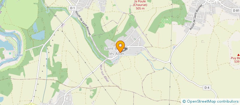 localisation de l'entreprise EARL DE LA BORIE DIDIER DODEL  SAINT-BONNET-LES-ALLIER