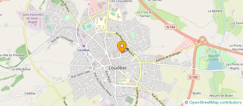 localisation de l'entreprise EARL DE LA BOSCHERIE à LOUDEAC