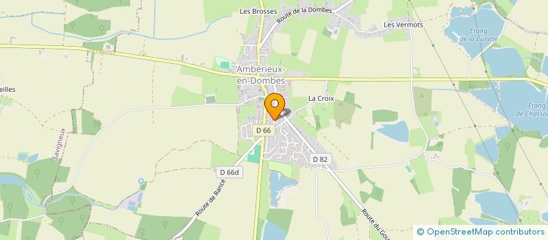 localisation de l'entreprise EARL DE LA BOTTE  AMBERIEUX-EN-DOMBES