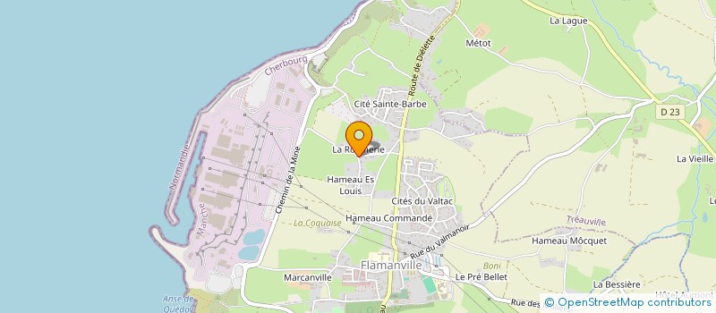 localisation de l'entreprise EARL DE LA BOTTERIE à FLAMANVILLE