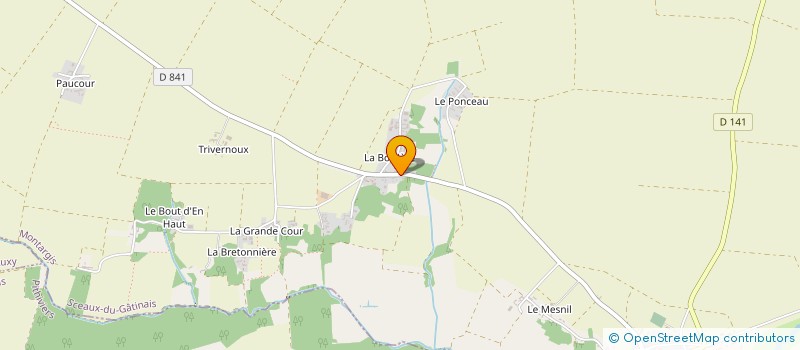 localisation de l'entreprise EARL DE LA BOTTIERE à SCEAUX-DU-GATINAIS