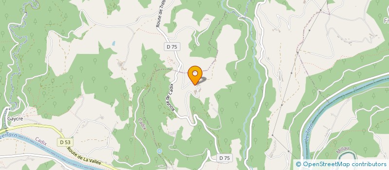 localisation de l'entreprise EARL DE LA BOUDOULIE  TREBAS