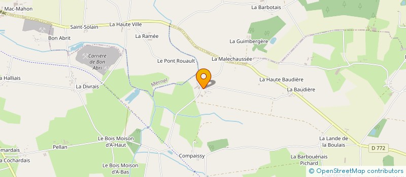 localisation de l'entreprise EARL DE LA BOUERE  VAL D'ANAST