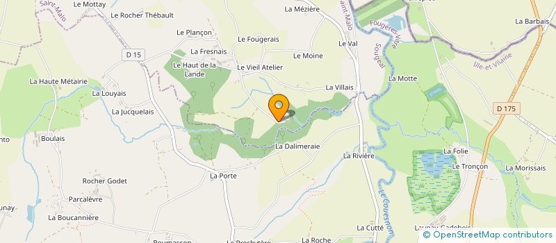 localisation de l'entreprise EARL DE LA BOUESSIERE  SOUGEAL