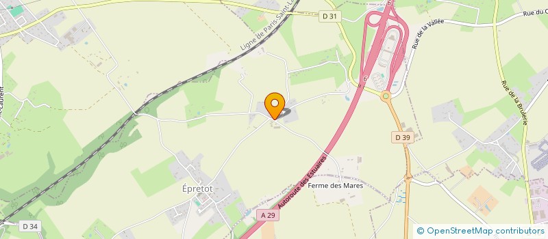 localisation de l'entreprise EARL DE LA BOUILLE  EPRETOT