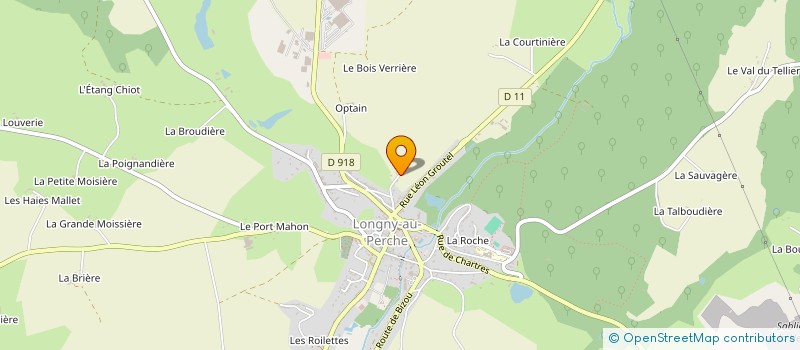 localisation de l'entreprise EARL DE LA BOUSSARDIERE à LONGNY LES VILLAGES