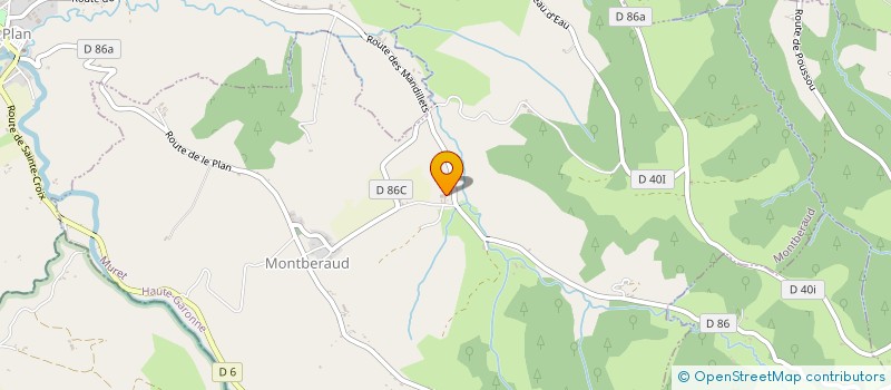 localisation de l'entreprise EARL DE LA BOUSSEGE à MONTBERAUD