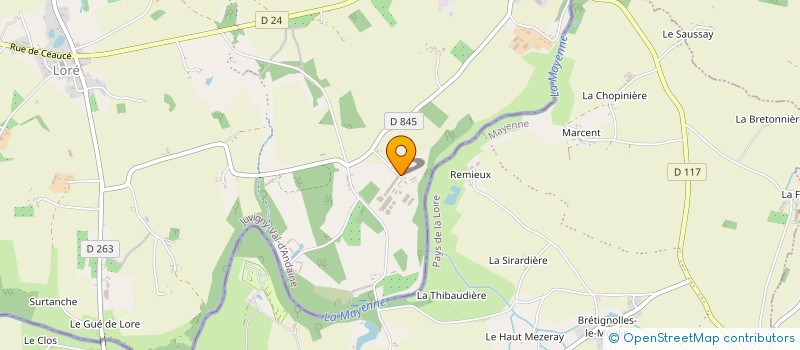 localisation de l'entreprise EARL DE LA BOUTARDIERE à JUVIGNY VAL D'ANDAINE