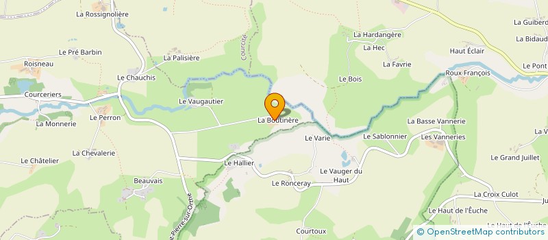 localisation de l'entreprise EARL DE LA BOUTINIERE à ST THOMAS DE COURCERIERS