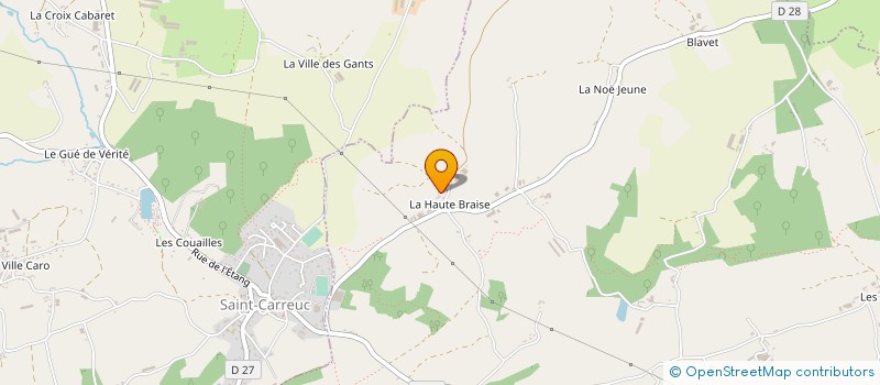 localisation de l'entreprise EARL DE LA BRAIZE à HENON