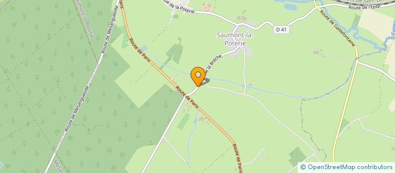 localisation de l'entreprise EARL DE LA BRECHE  SAUMONT-LA-POTERIE