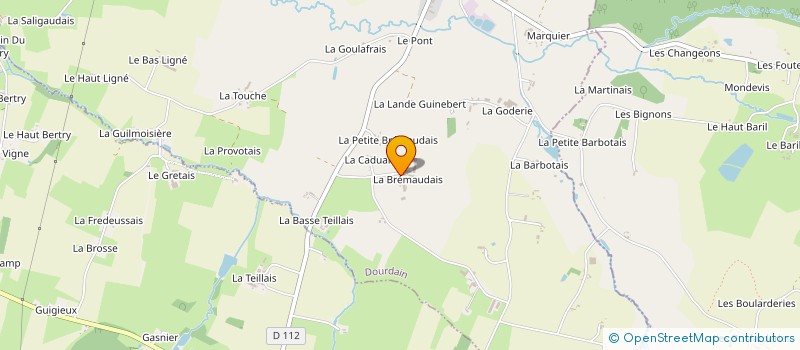 localisation de l'entreprise EARL DE LA BREMAUDAIS  DOURDAIN