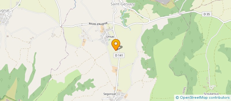 localisation de l'entreprise EARL DE LA BREUIL  SAINT-GERVAZY