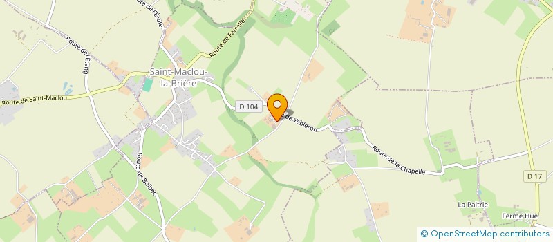 localisation de l'entreprise EARL DE LA BRIERE  SAINT-MACLOU-LA-BRIERE