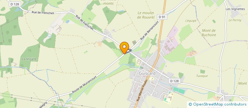 localisation de l'entreprise EARL DE LA BRIQUETERIE à GUISCARD