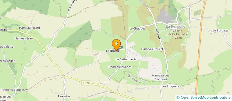 localisation de l'entreprise EARL DE LA BROCHE à LA PERNELLE