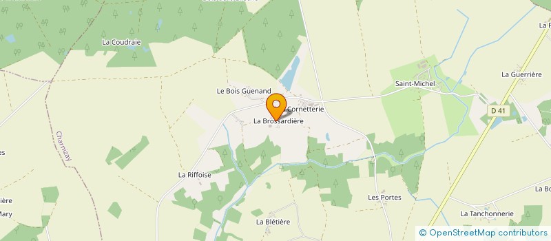localisation de l'entreprise EARL DE LA BROSSARDIERE  CHARNIZAY