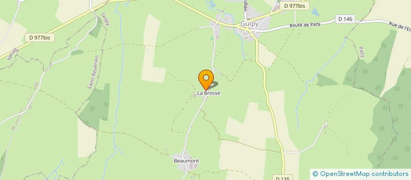 localisation de l'entreprise EARL DE LA BROSSE à GUIPY