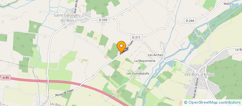 localisation de l'entreprise EARL DE LA BROSSE à LES BOIS D'ANJOU