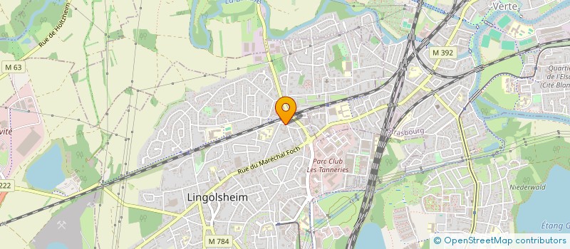 localisation de l'entreprise EARL DE LA BRUCHE  LINGOLSHEIM