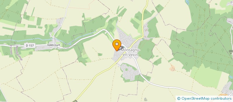 localisation de l'entreprise EARL DE LA BURLEYRE  MONTAGNY EN VEXIN