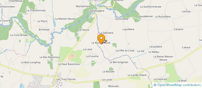 localisation de l'entreprise EARL DE LA BUTTE à SAINT-HILAIRE-DES-LANDES