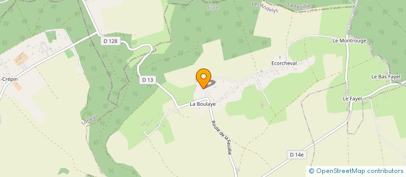 localisation de l'entreprise EARL DE LA CACHETERIE à FLEURY-LA-FORET