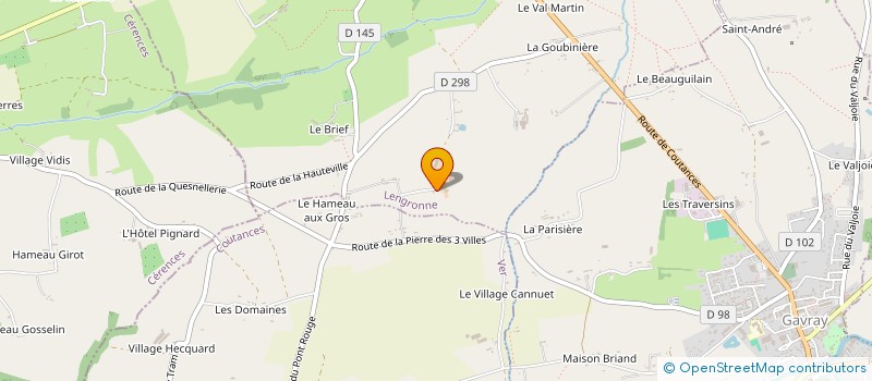 localisation de l'entreprise EARL DE LA CAHORELLERIE à LENGRONNE