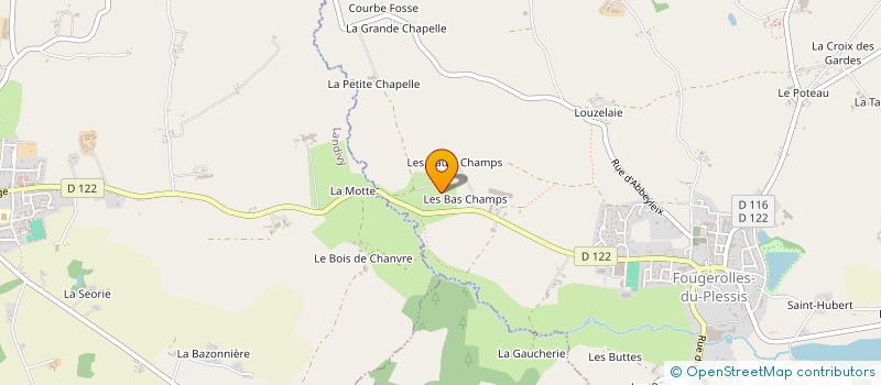 localisation de l'entreprise EARL DE LA CAMBRE à FOUGEROLLES-DU-PLESSIS
