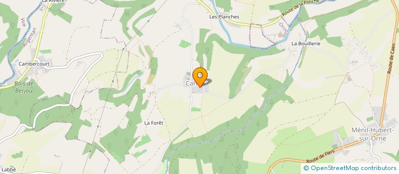 localisation de l'entreprise EARL DE LA CANET à MENIL-HUBERT-SUR-ORNE