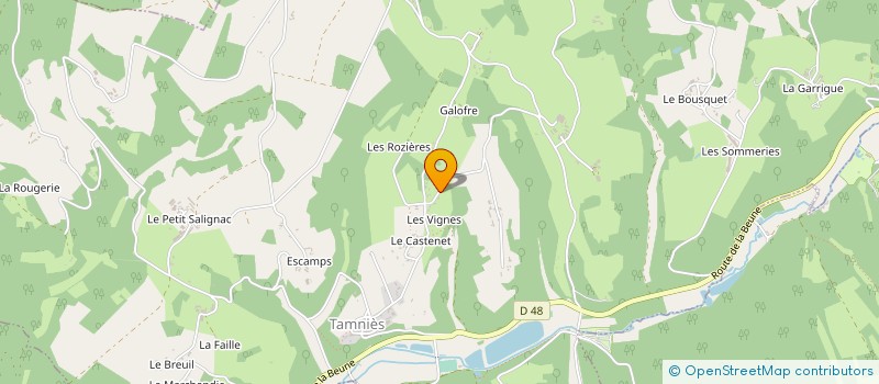localisation de l'entreprise EARL DE LA CATIE HAUTE à TAMNIES