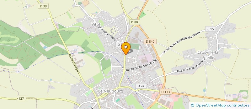 localisation de l'entreprise EARL DE LA CHAPELLE SAINT MARC  LE NEUBOURG