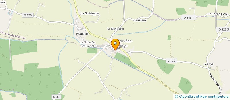 localisation de l'entreprise EARL DE LA CHARONNIERE à LES CORVEES-LES-YYS