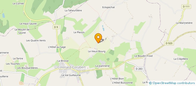 localisation de l'entreprise EARL DE LA CHARTRIE à COUR-MAUGIS SUR HUISNE