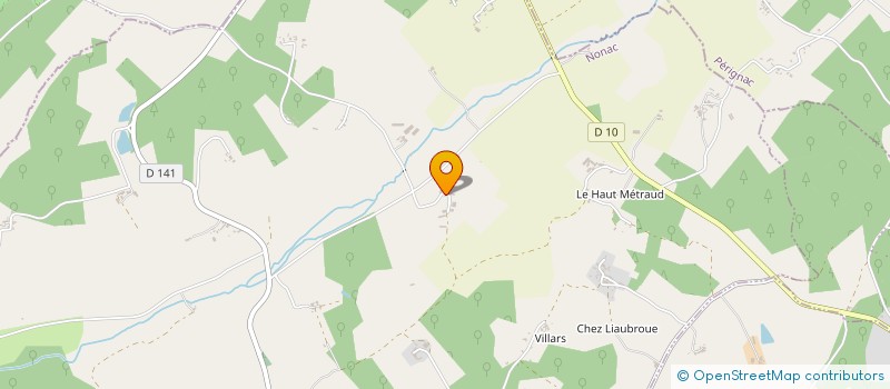 localisation de l'entreprise EARL DE LA CHASSAIGNE à NONAC