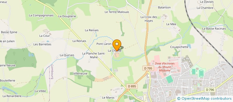 localisation de l'entreprise EARL DE LA CHASSE  COMBOURG