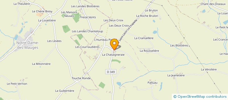 localisation de l'entreprise EARL DE LA CHATAIGNERAIE  CHEMILLE-EN-ANJOU