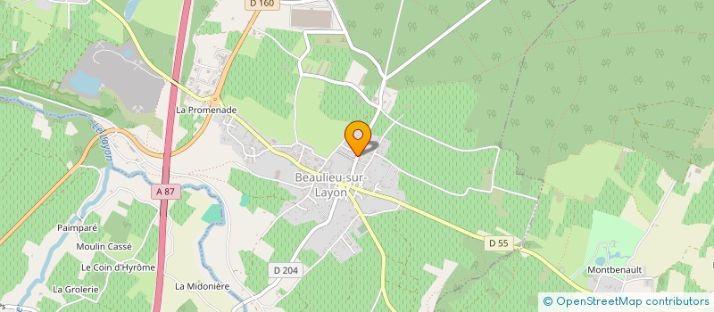localisation de l'entreprise EARL DE LA CHATAIGNERAIE à CHEMILLE-EN-ANJOU