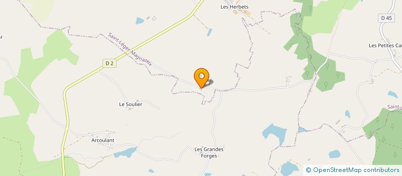 localisation de l'entreprise EARL DE LA CHATRE à SAINT-LEGER-MAGNAZEIX