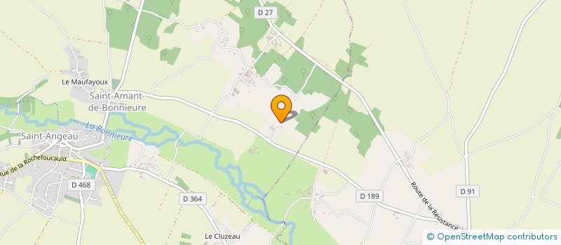localisation de l'entreprise EARL DE LA CHAUDELLERIE à VAL-DE-BONNIEURE