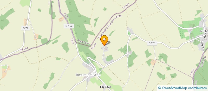 localisation de l'entreprise EARL DE LA CHAUMATTERIE  BURS-EN-OTHE